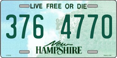 NH license plate 3764770