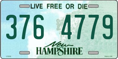 NH license plate 3764779