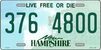 NH license plate 3764800
