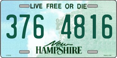 NH license plate 3764816
