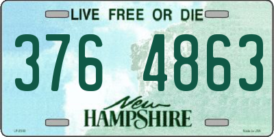 NH license plate 3764863