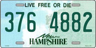 NH license plate 3764882
