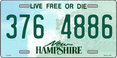 NH license plate 3764886