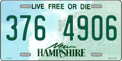 NH license plate 3764906