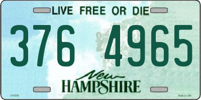 NH license plate 3764965