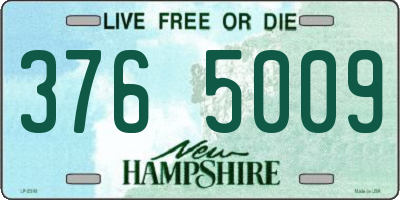 NH license plate 3765009
