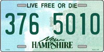 NH license plate 3765010
