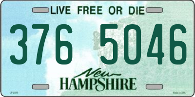 NH license plate 3765046