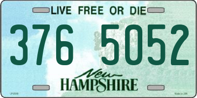 NH license plate 3765052