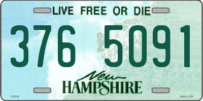 NH license plate 3765091