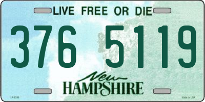 NH license plate 3765119