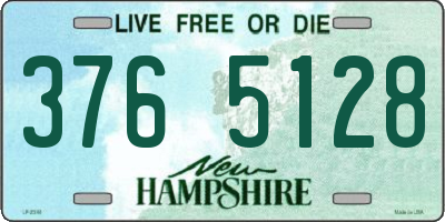 NH license plate 3765128
