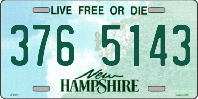 NH license plate 3765143