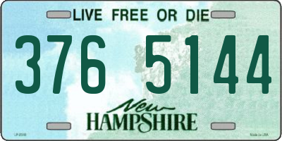 NH license plate 3765144