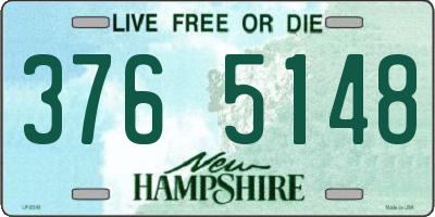 NH license plate 3765148