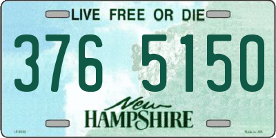 NH license plate 3765150