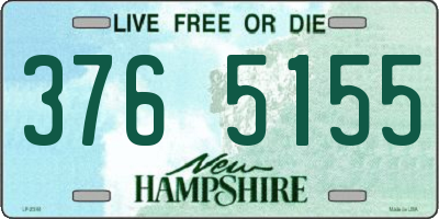 NH license plate 3765155