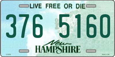 NH license plate 3765160