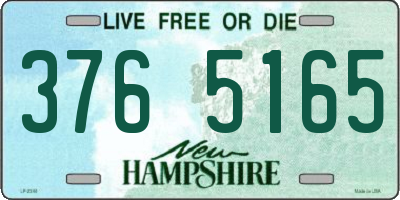 NH license plate 3765165