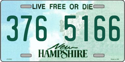 NH license plate 3765166