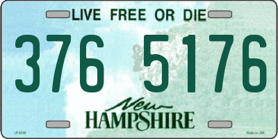 NH license plate 3765176