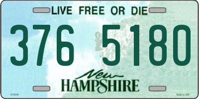 NH license plate 3765180