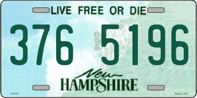 NH license plate 3765196