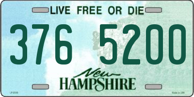 NH license plate 3765200