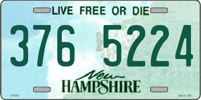 NH license plate 3765224