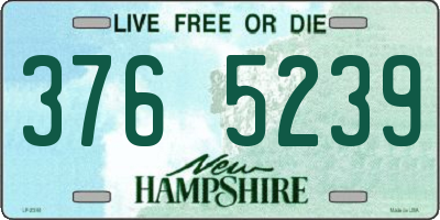 NH license plate 3765239