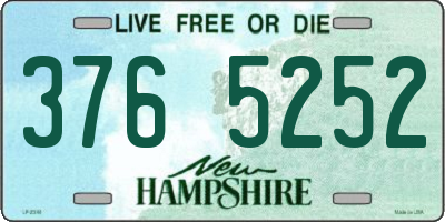 NH license plate 3765252