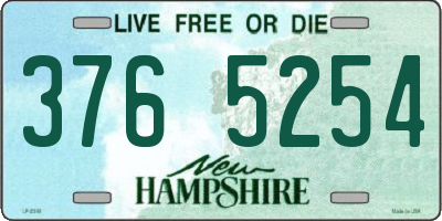 NH license plate 3765254