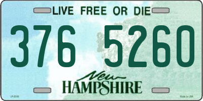 NH license plate 3765260