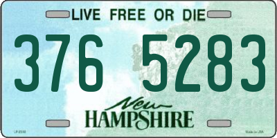 NH license plate 3765283