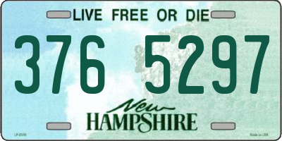 NH license plate 3765297
