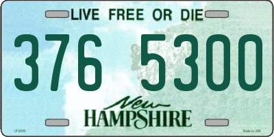 NH license plate 3765300