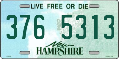 NH license plate 3765313
