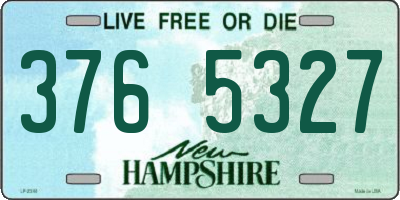 NH license plate 3765327
