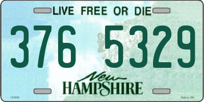 NH license plate 3765329