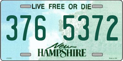 NH license plate 3765372