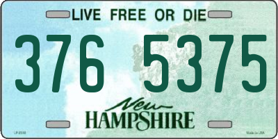 NH license plate 3765375