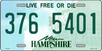NH license plate 3765401