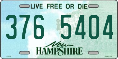 NH license plate 3765404