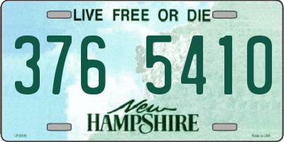 NH license plate 3765410
