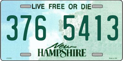 NH license plate 3765413