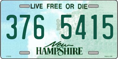 NH license plate 3765415