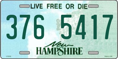 NH license plate 3765417