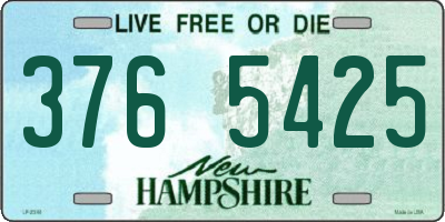 NH license plate 3765425