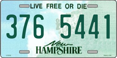 NH license plate 3765441