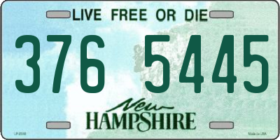 NH license plate 3765445